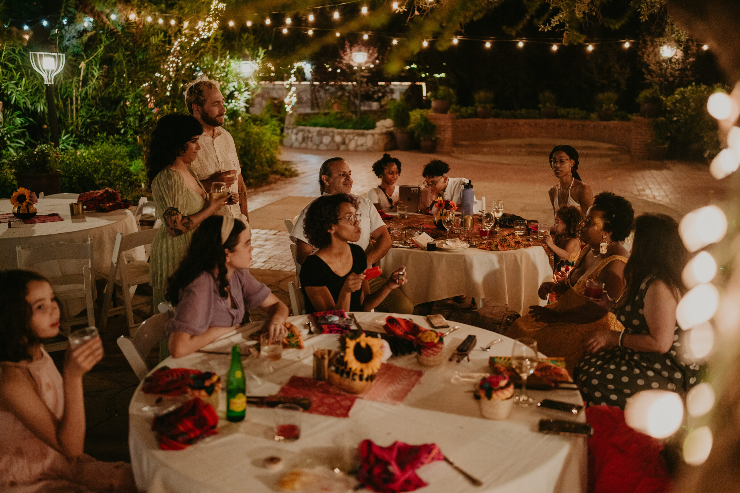 Photograph of guests at an event