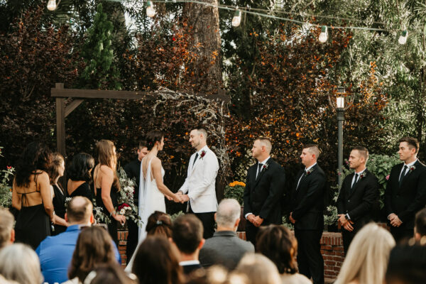 Photograph of a wedding ceremony